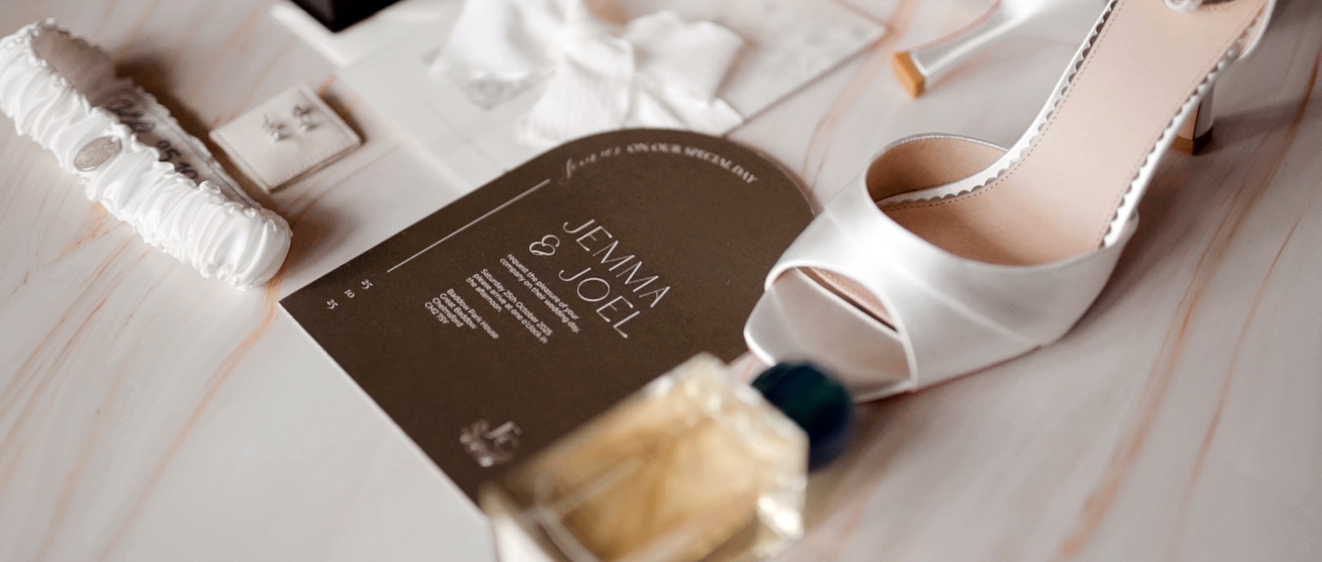 wedding details at baddow park house